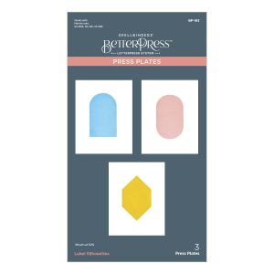 Spellbinders BetterPress Letterpress Press Plate-Label Silhouettes
