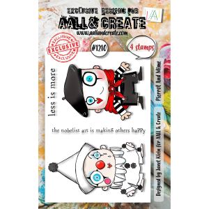 AALL And Create A7 Photopolymer Clear Stamp Set -Pierrot And Mime