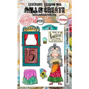 AALL And Create A6 Photopolymer Clear Stamp Set - Fortuneteller Dee