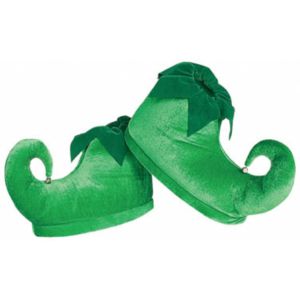 Rubies Deluxe Elf Shoes Green One Size