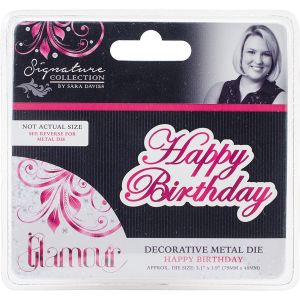 Crafter s Companion Glamour Metal Die - Happy Birthday