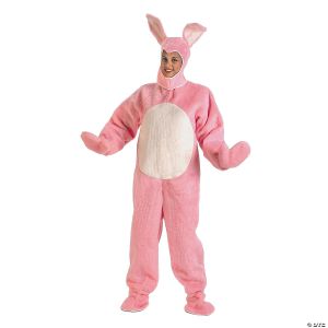 Morris Adlt Bunny Suit Pink Md