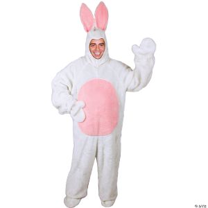 Morris Adlt Bunny Suit Wht Lg