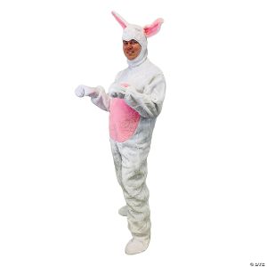 Morris Adlt Bunny Suit Wht Md