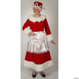 Morris Adlt Regal Red Velvet Mrs Claus Lg