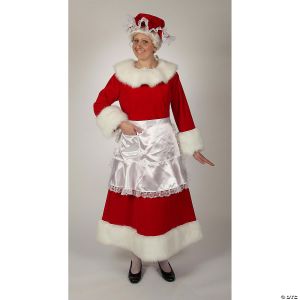 Morris Adlt Regal Red Velvet Mrs Claus Xl