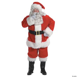 Morris Adlt Santa Suit Deluxe Lg