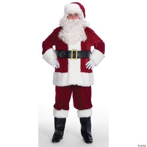 Morris ADLT SANTA SUIT VELVETEEN MENS 50-56