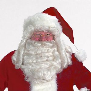 Morris Adlt Velveet Santa Hat Lg