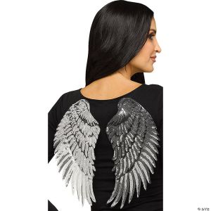 Morris Adlt Wings Sequin Silver