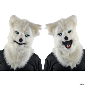 Morris Adult Animated White Wolf Mask