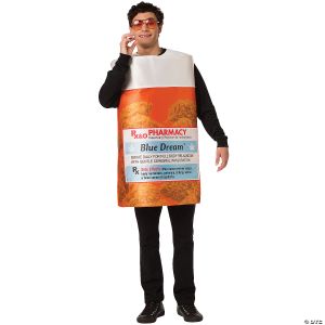 Morris Adult Blue Dream Rx Bottle Costume