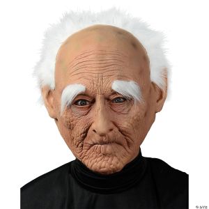 Morris Adult Old Man Mask With Hair