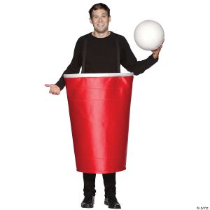 Morris Adult Red Beer Pong Cup Costume
