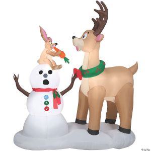 Morris Airblown Caribou Snowman Large