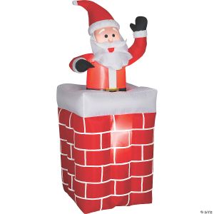Morris AIRBLOWN SANTA CHIMNEY