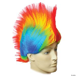 Morris Awesome Rainbow Punk Wig