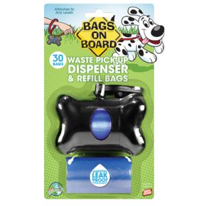 Bags On Board Dispenser Bone Black
