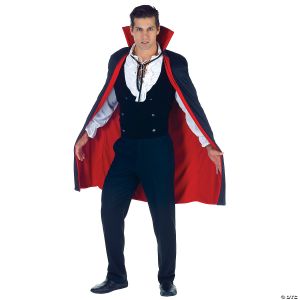Morris Adult Red/Black Dracula Cape