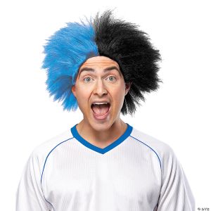 Morris Blue And Black Sports Wig