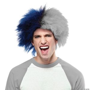 Morris Blue And Silver Sports Wig