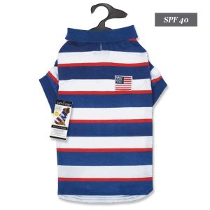 Zack & Zoey Patriotic Pooch SPF40 Polo Shirts