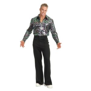 Mens Black Disco Pants 30
