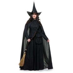 Charades Womens Wicked Witch Black Small