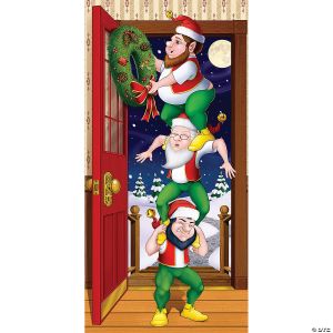 Morris Christmas Elves Door Cover