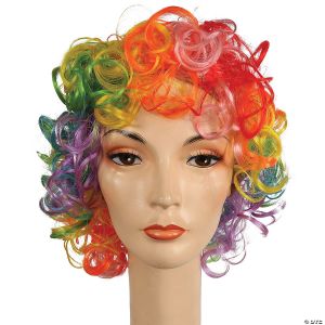 Morris CURLY CLOWN WIG-RAINBOW