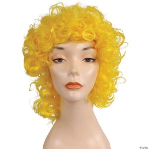 Morris CURLY CLOWN WIG-YELLOW
