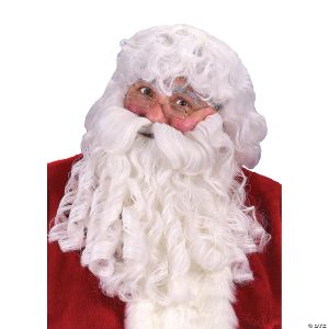 Morris Deluxe Santa Wig And Beard