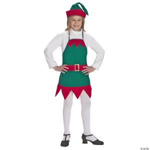 Morris Elf Holiday Apron W Hat Child