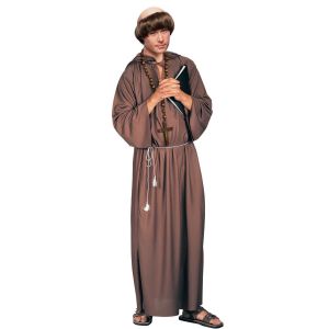 Forum Novelties Mens Adult Monk Robe Costume Brown One Size