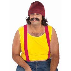 Cheech Kit Cap Wig and Moustache