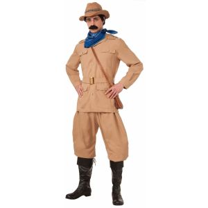 Forum Novelties Mens Theodore Roosevelt Xl Deluxe Costume Brown X Large