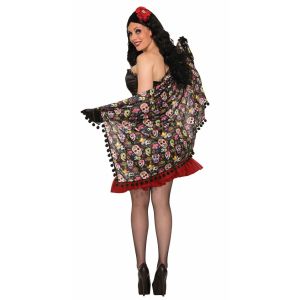 Forum Womens Day Of The Dead Shawl Multi One Size
