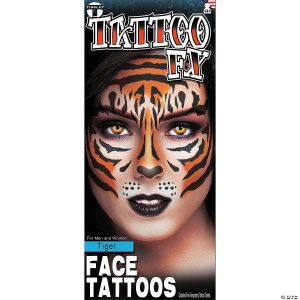 Morris Face Tattoo Tiger Face