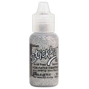 Ranger Stickles Glitter Glue .5oz Silver 1 Pack of 6 Piece