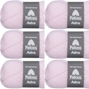Spinrite Patons Astra Yarn Solids Baby Pink 1 Pack of 6 Skein