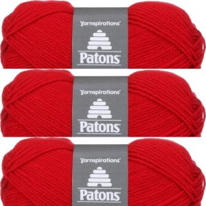 Spinrite Patons Astra Yarn Solids Cardinal 1 Pack of 3 Skein