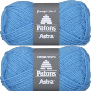 Spinrite Patons Astra Yarn Solids Medium Blue 1 Pack of 2 Skein