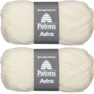Spinrite Patons Astra Yarn Solids Aran 1 Pack of 2 Skein