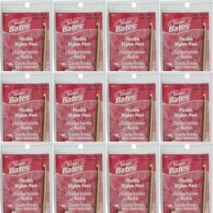 Spinrite Susan Bates Silvalume Aluminum Afghan Crochet Hook 1 Pack of 12 Piece