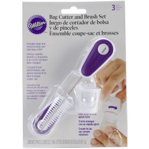 Wilton Bag Cutter and Brush Set 3 Per Pkg -