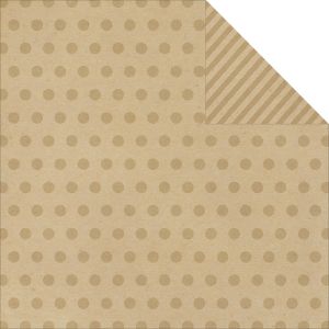 Say Cheese Collection 12 X 12 Double Sided Paper Kraft Dots