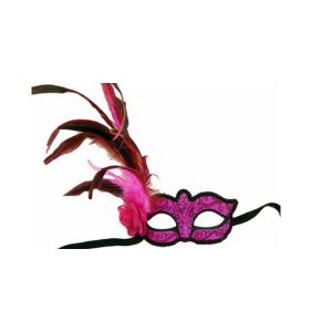 Kbw Women s Venetian Styled Eye Mask Hot Pink