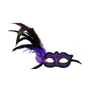 Kbw Women s Venetian Styled Eye Mask Purple