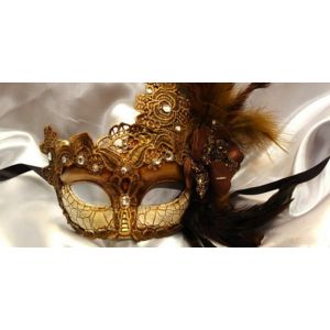 Kbw Women s Antique Look Eye Mask Gold