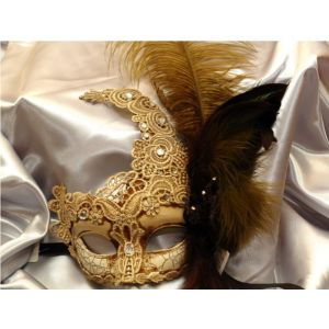 Kbw Women s Antique Look Eye Mask Ivory